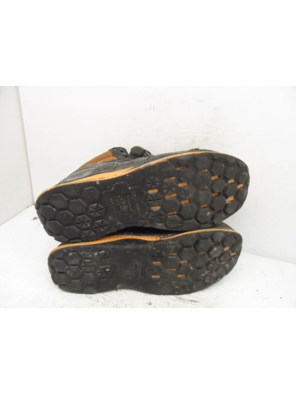 Timberland PRO Men's Mid Reaxion CT Safety Work Boots A21RU Black/Orange 9.5W